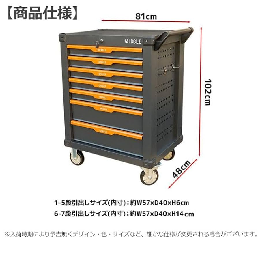 user_c26b8ad4様ご依頼品 Amazon.co.jp: チャーター便発送ツールボックス7段 キャビネット